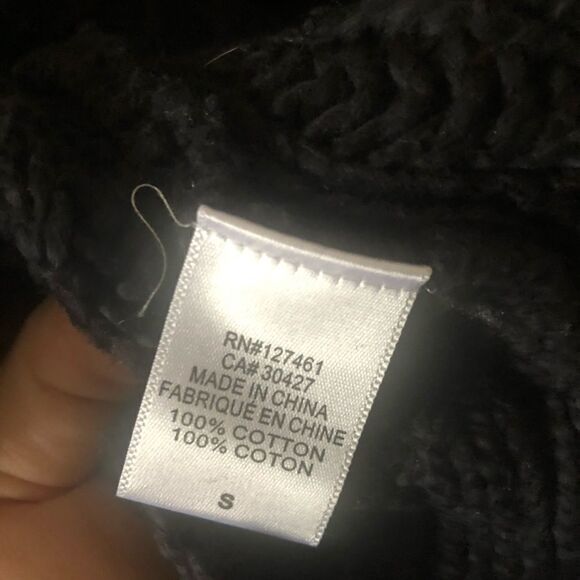 Wildfox Deep-V Reversible Palmetto Sweater Black - Picture 6 of 8